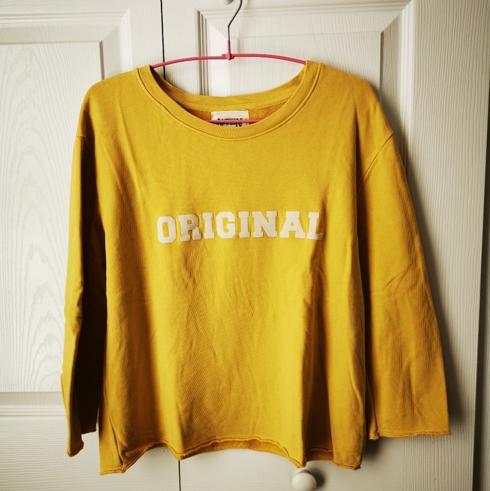 Nation ltd oversized yellow sweatshirt